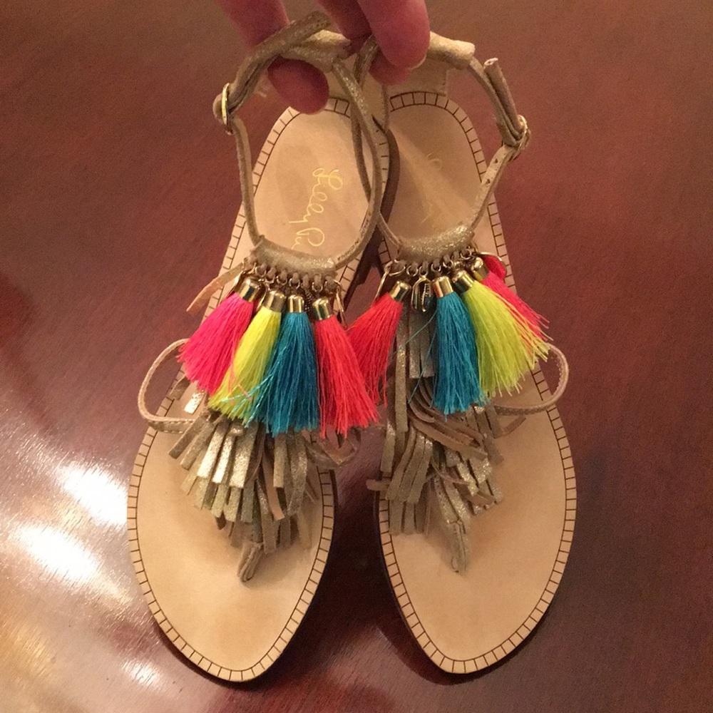 EUC Lilly Pulitzer Zoe Sandals Size 6